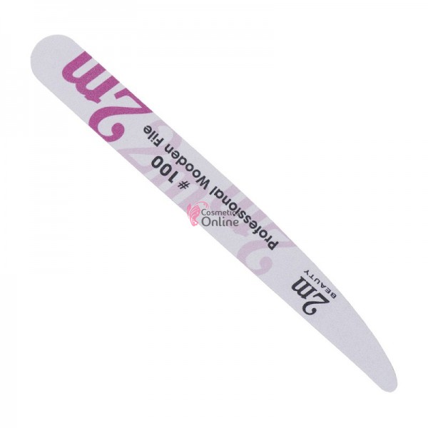 Pila 2M Beauty din lemn alba asimetrica, 100/180